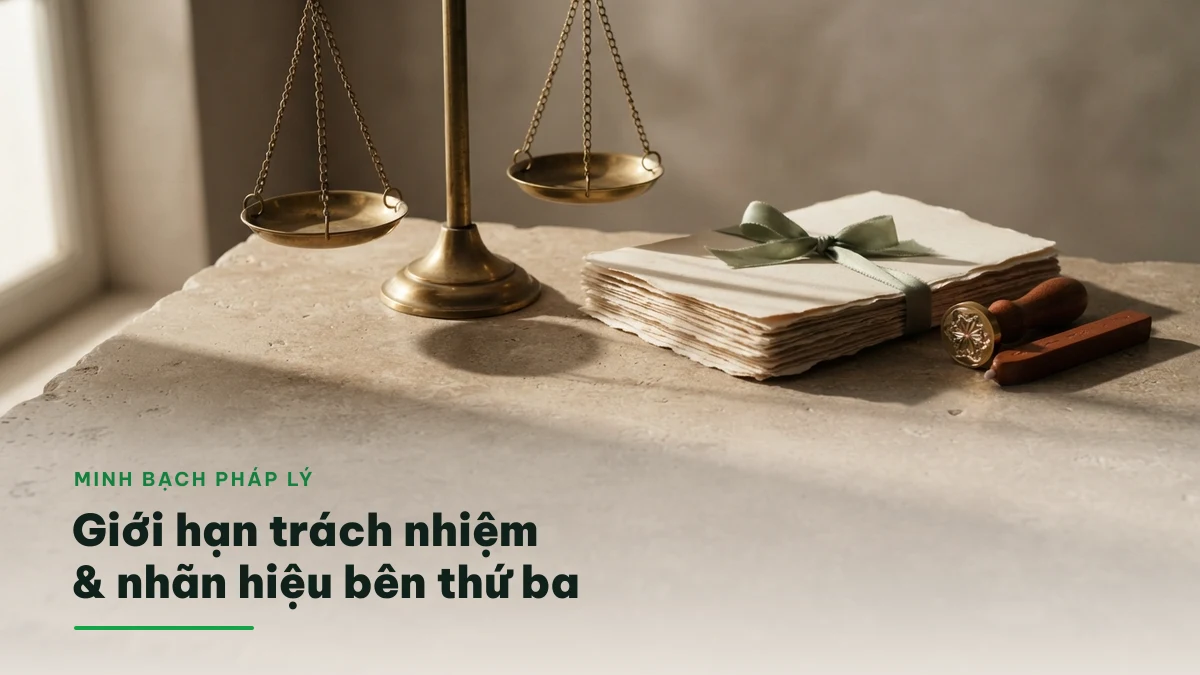 Giới hạn trách nhiệm và tuyên bố nhãn hiệu bên thứ ba của Được Đề Xuất