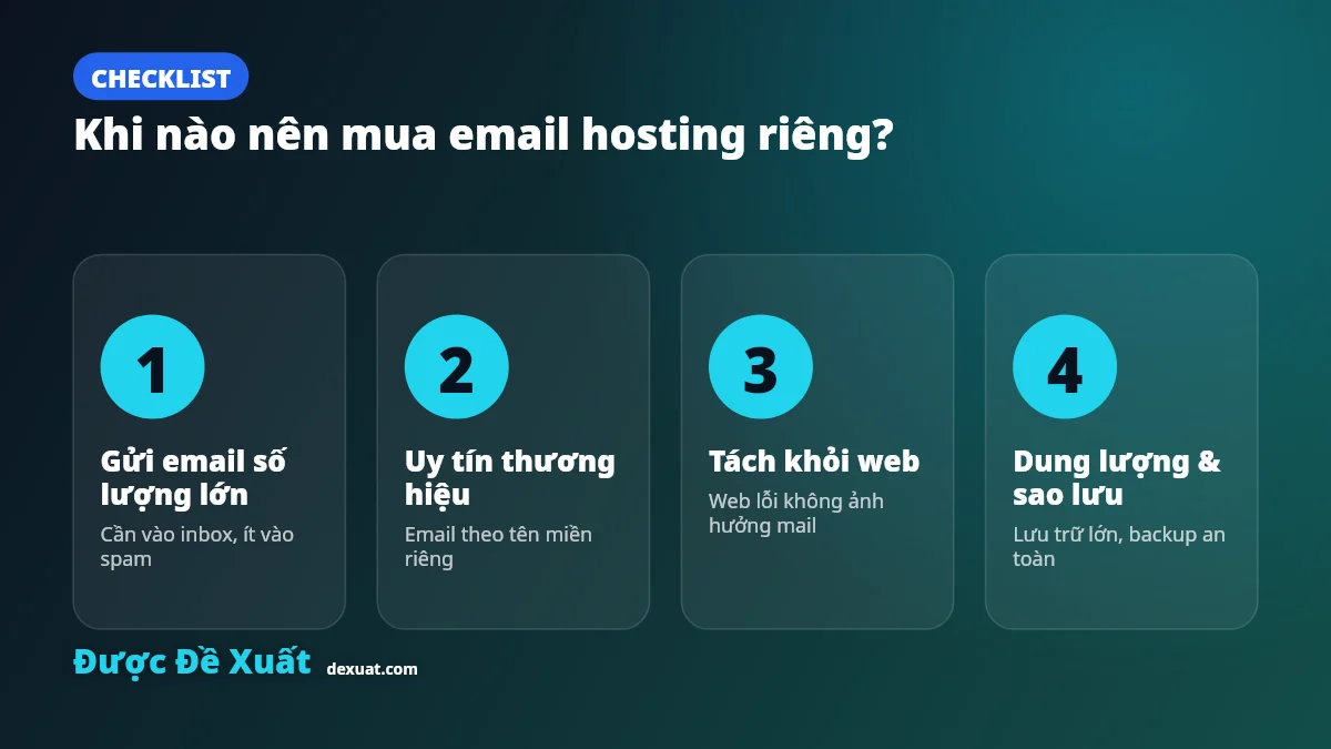 Khi nào nên mua email hosting riêng