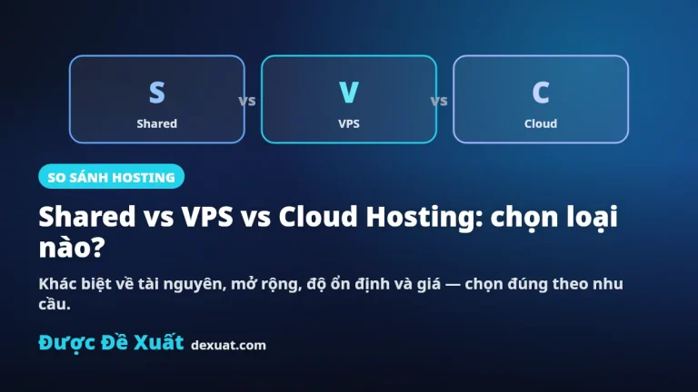 Shared Hosting vs VPS vs Cloud Hosting: Khác Gì, Chọn Sao?