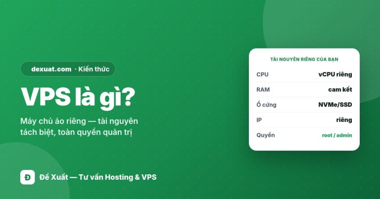 VPS là gì? Khi nào nên dùng máy chủ ảo (2026)