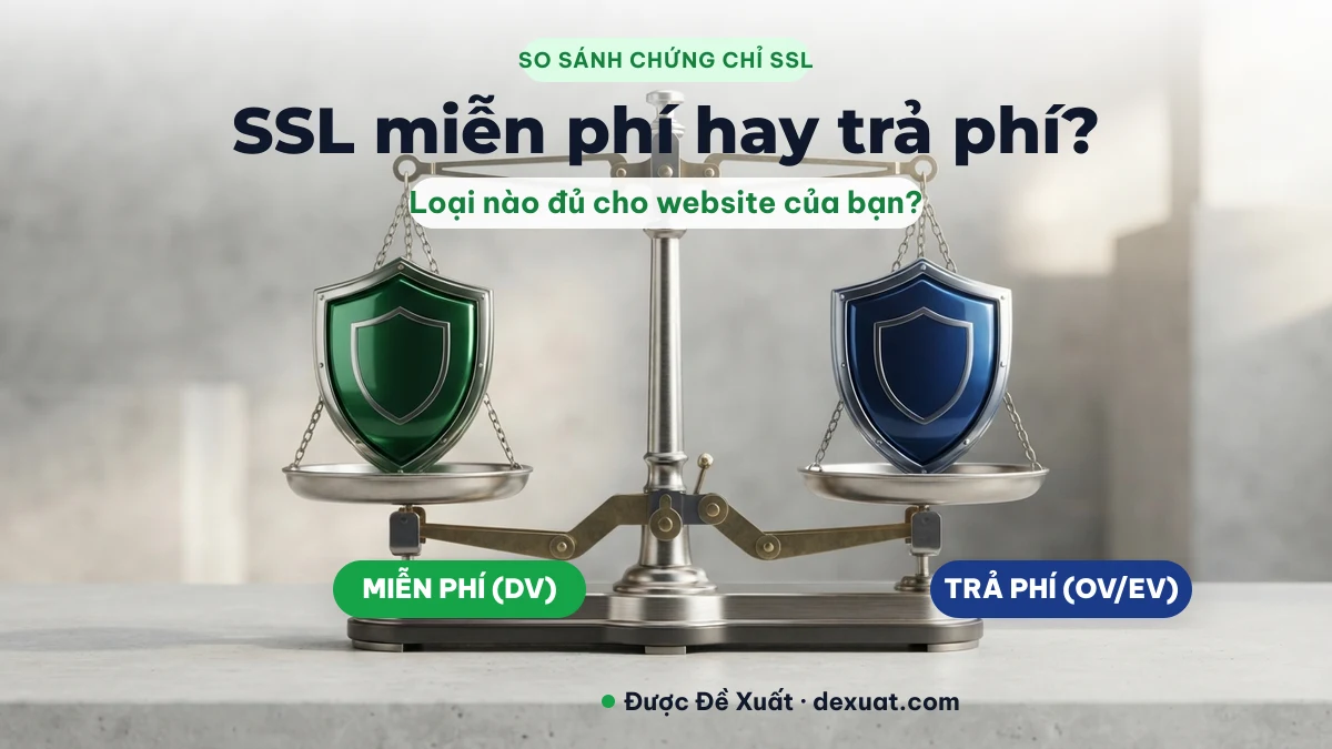 So sánh SSL miễn phí và SSL trả phí