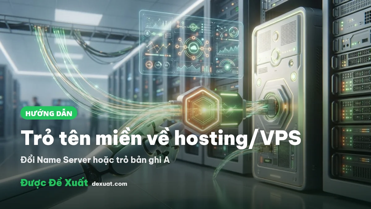 Cách trỏ tên miền về hosting VPS bằng đổi Name Server hoặc trỏ bản ghi A