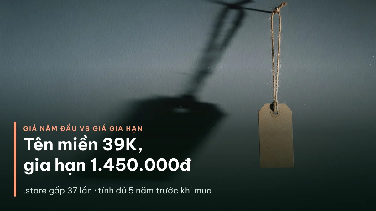 Tên miền quốc tế giá 39K năm đầu tại iNET nhưng giá gia hạn cao gấp nhiều lần