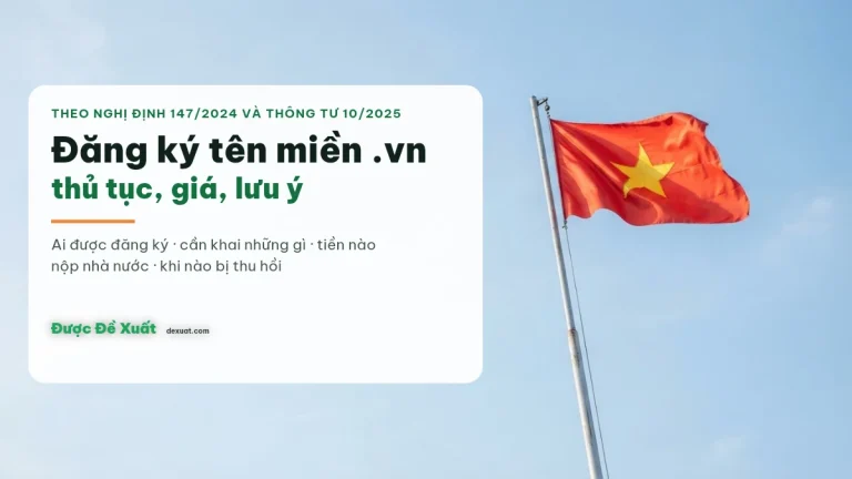 Đăng ký tên miền .vn: thủ tục, giá và lưu ý mới nhất (2026)