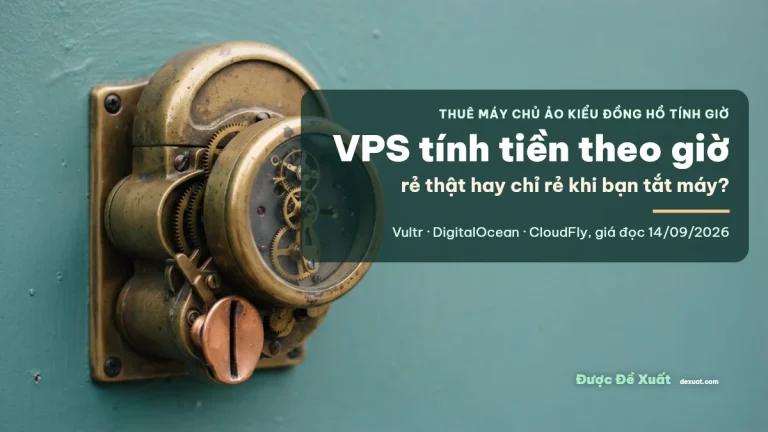 VPS tính tiền theo giờ: Vultr, DigitalOcean, CloudFly — khi nào rẻ thật (2026)